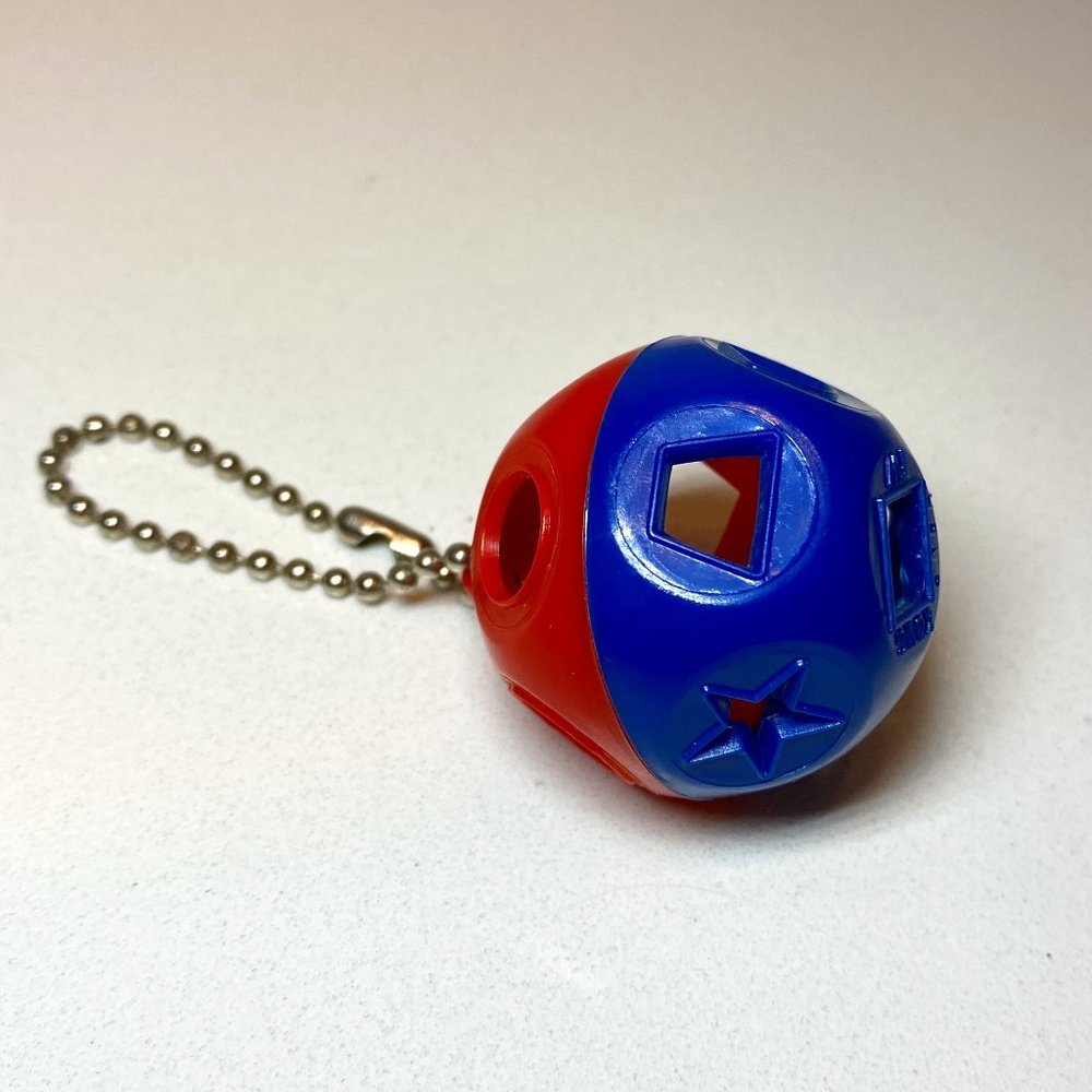 Vintage Tupperware Shape-O-Ball Keychain Collectible